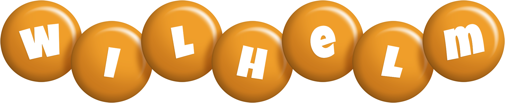 Wilhelm candy-orange logo