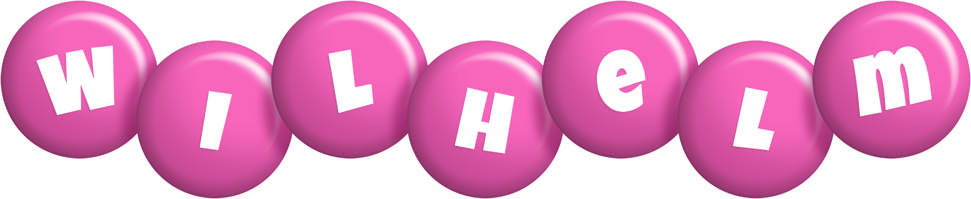 Wilhelm candy-pink logo