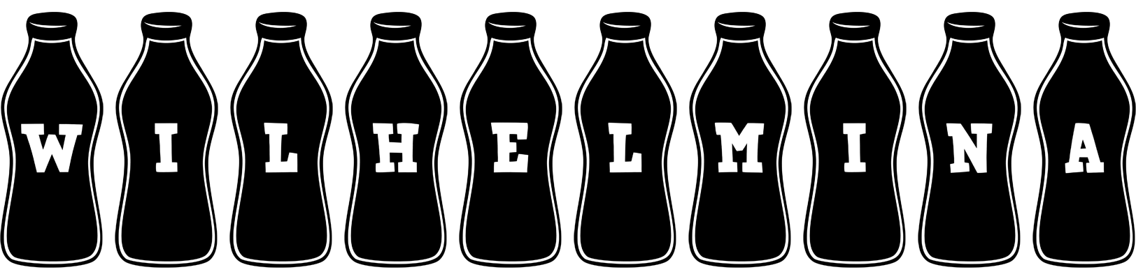 Wilhelmina bottle logo