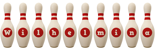 Wilhelmina bowling-pin logo