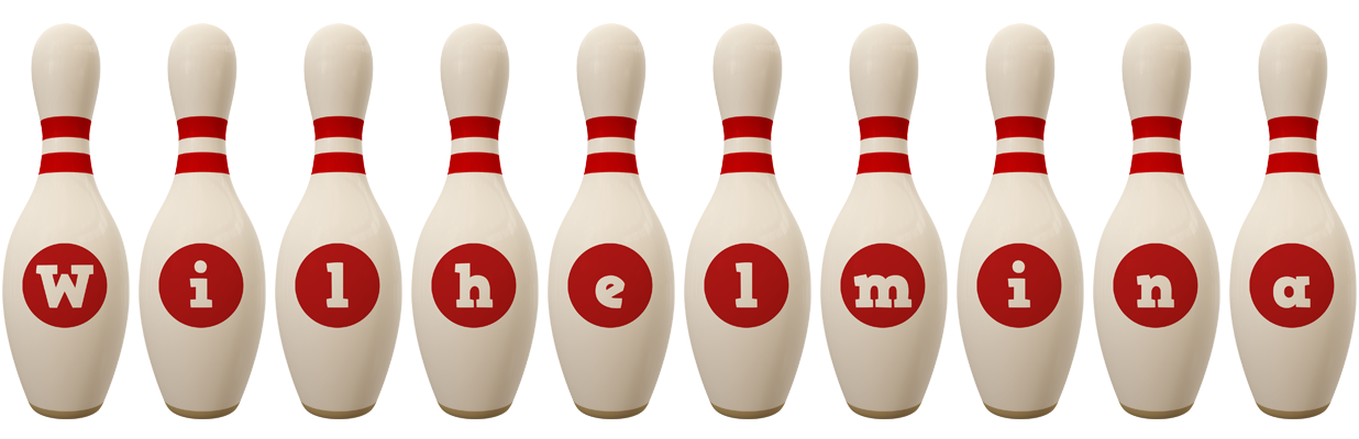 Wilhelmina bowling-pin logo