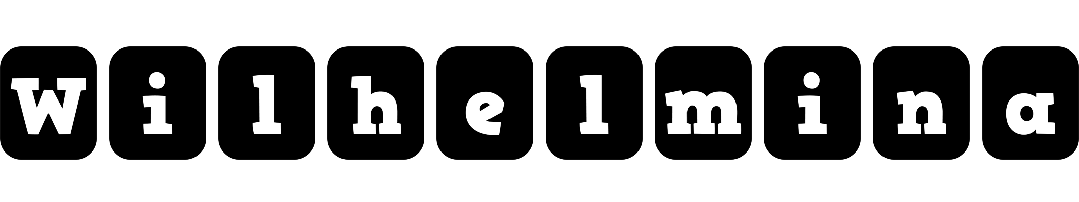 Wilhelmina box logo