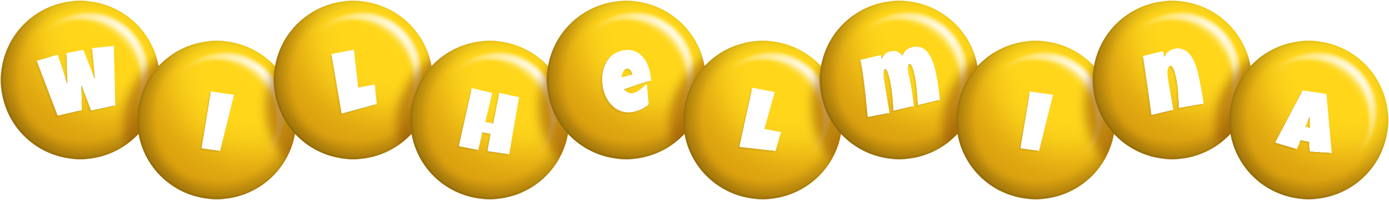 Wilhelmina candy-yellow logo