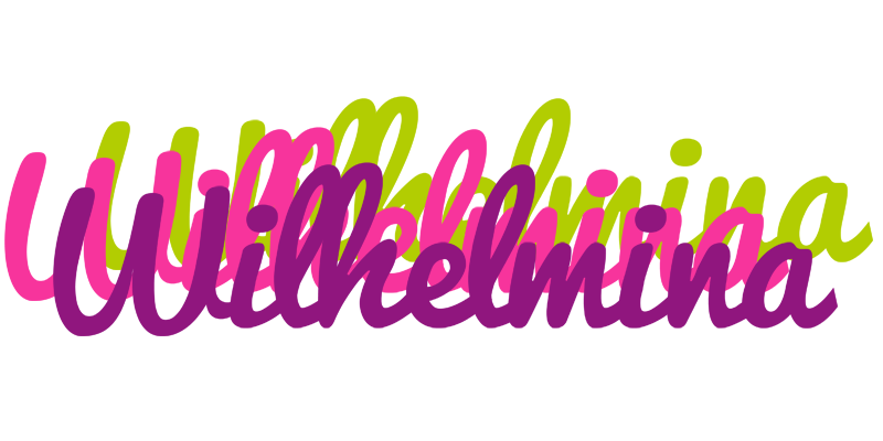 Wilhelmina flowers logo