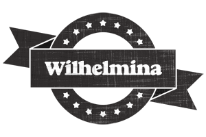 Wilhelmina grunge logo