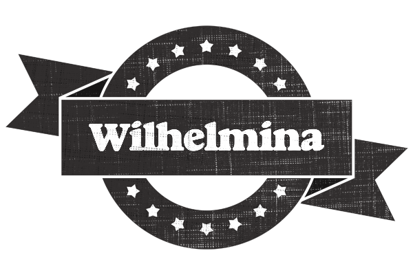 Wilhelmina grunge logo