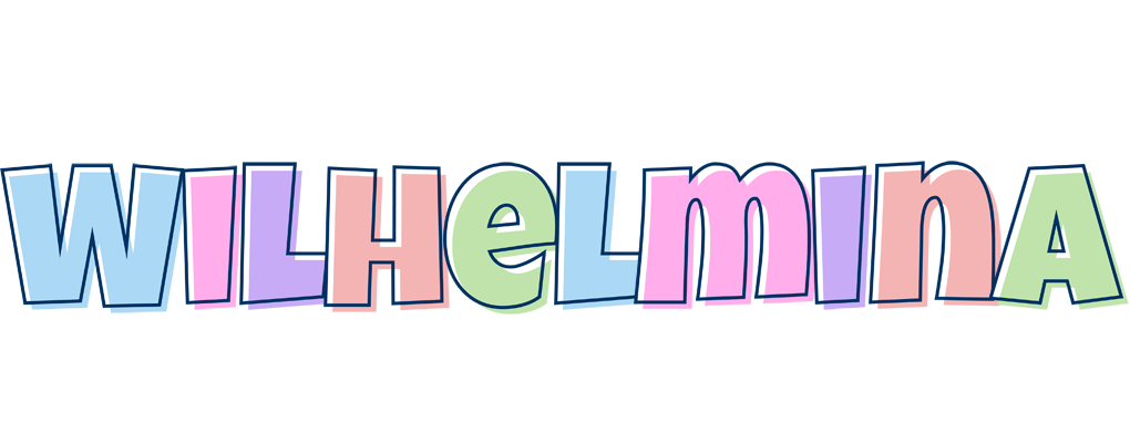 Wilhelmina pastel logo