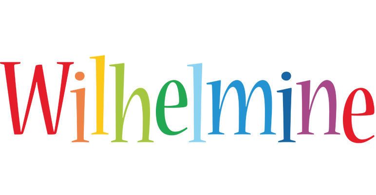 Wilhelmine birthday logo