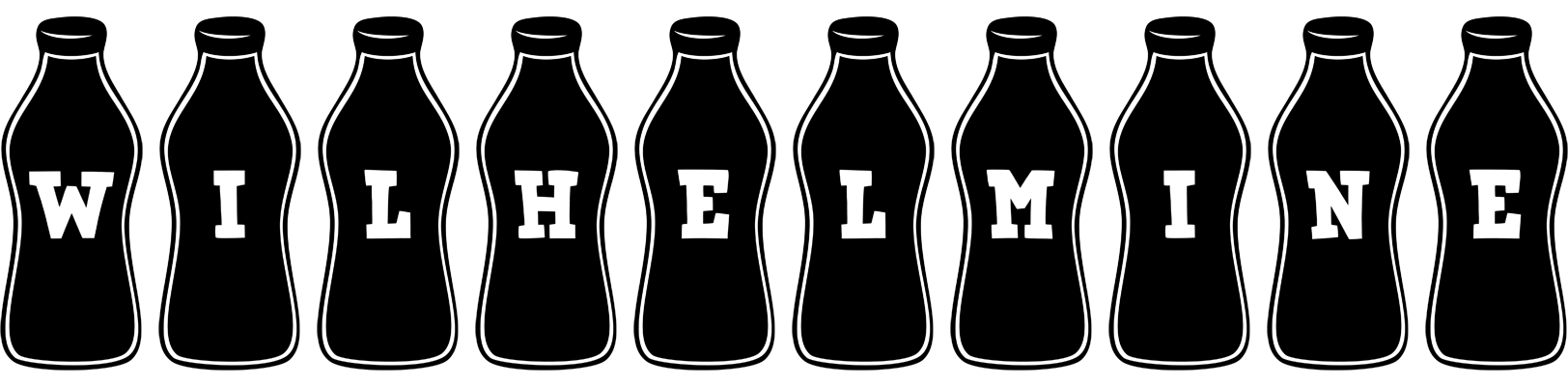 Wilhelmine bottle logo
