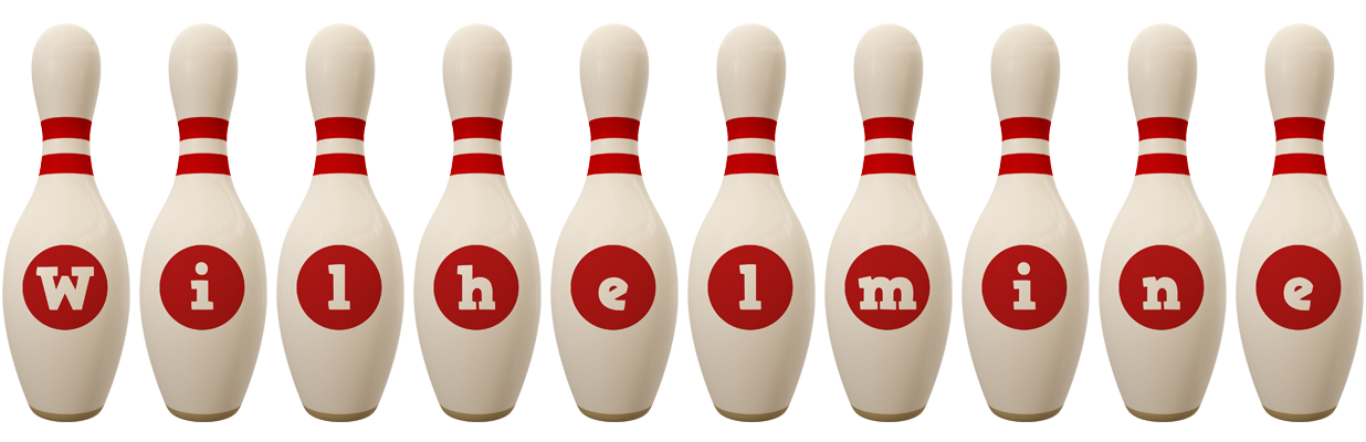 Wilhelmine bowling-pin logo