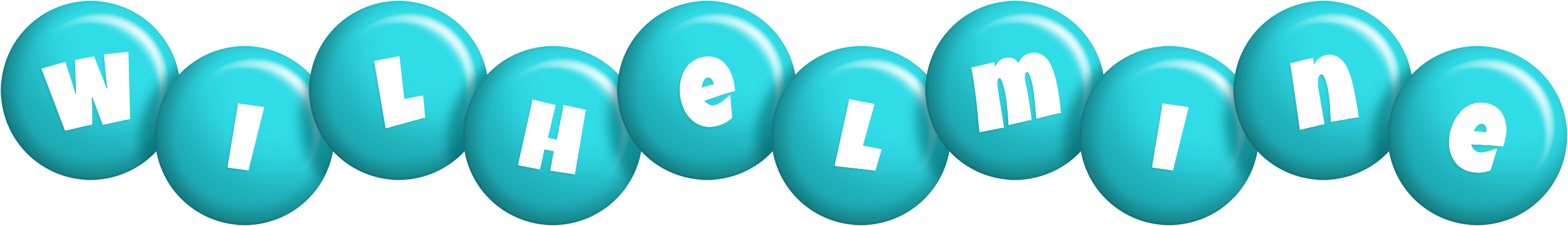 Wilhelmine candy-azur logo