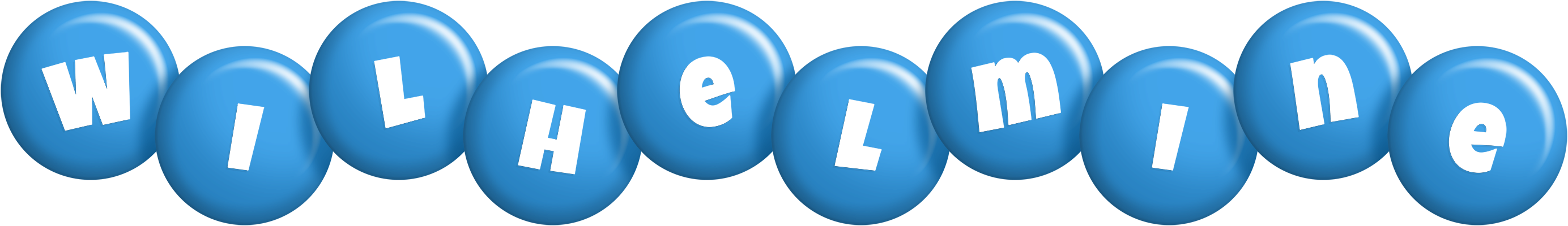 Wilhelmine candy-blue logo