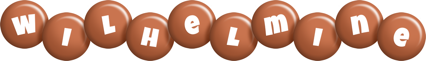 Wilhelmine candy-brown logo