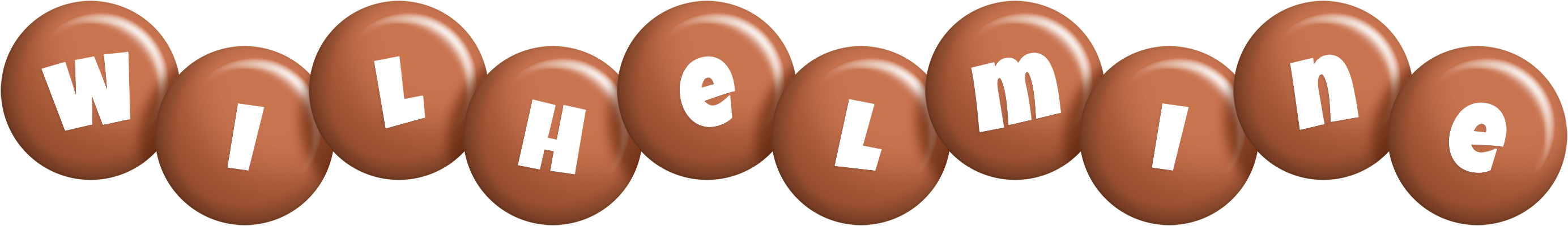 Wilhelmine candy-brown logo