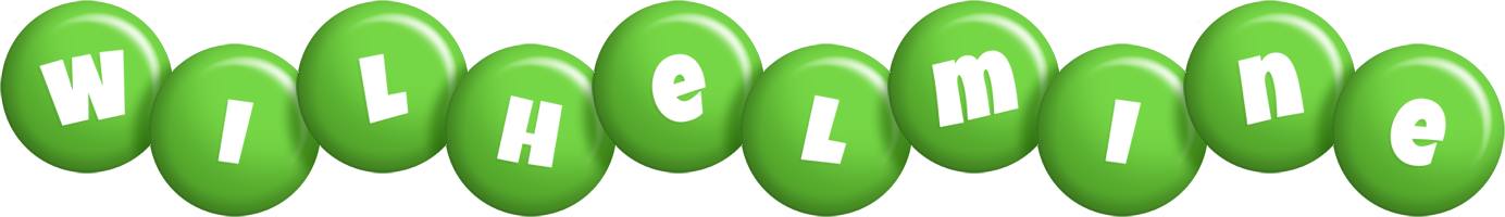 Wilhelmine candy-green logo