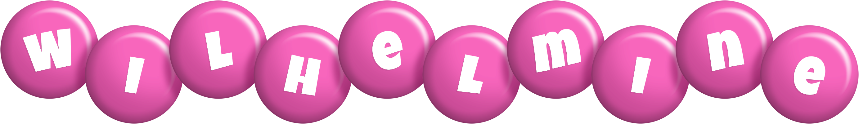 Wilhelmine candy-pink logo
