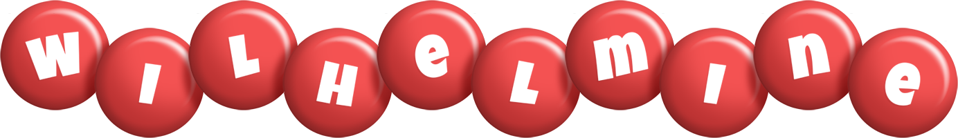 Wilhelmine candy-red logo