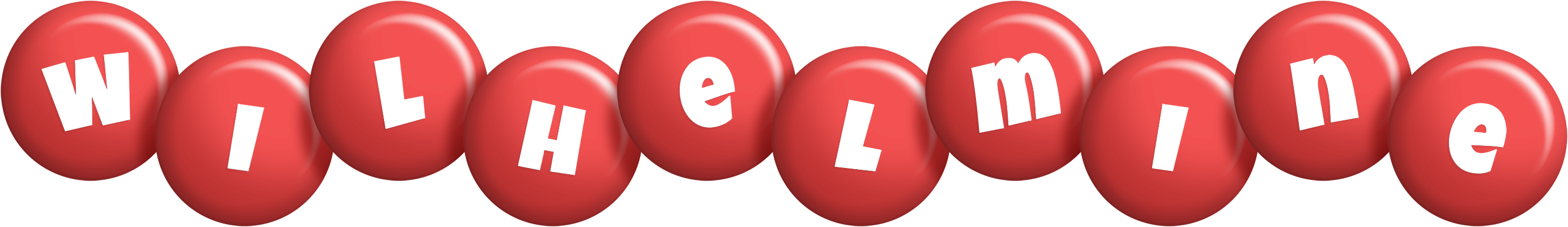 Wilhelmine candy-red logo