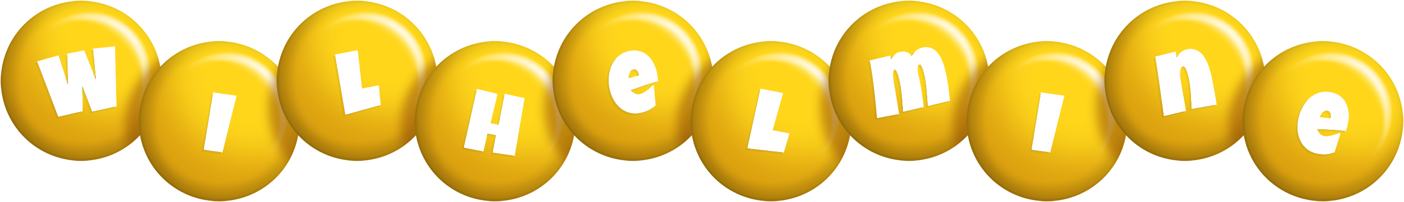 Wilhelmine candy-yellow logo