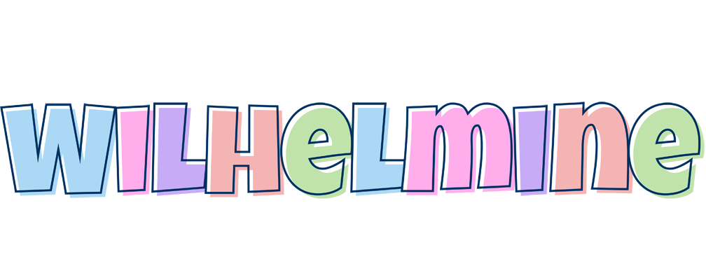 Wilhelmine pastel logo