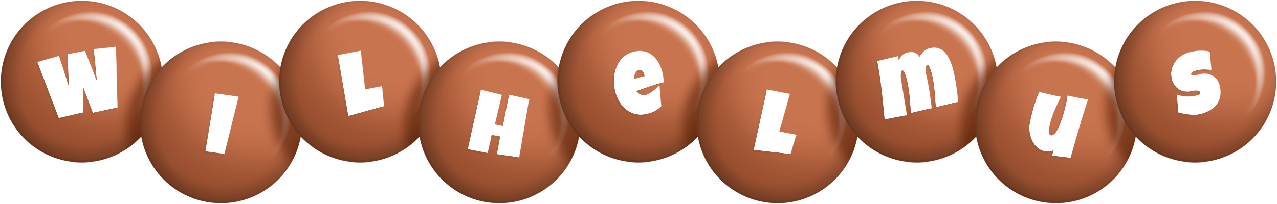 Wilhelmus candy-brown logo