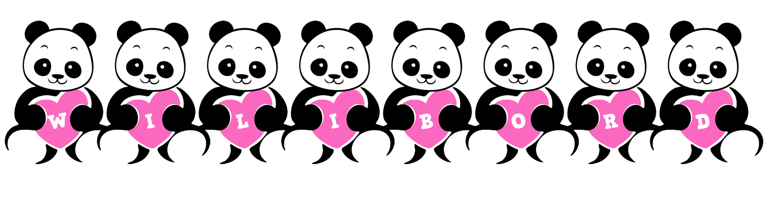 Wilibord love-panda logo