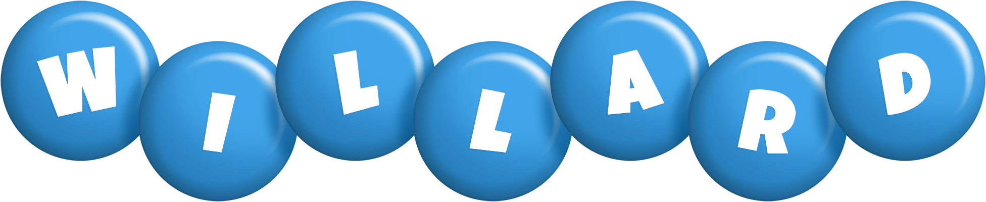 Willard candy-blue logo