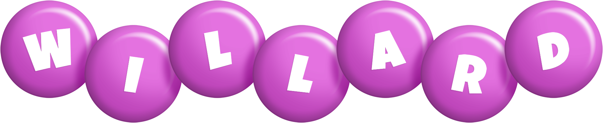 Willard candy-purple logo