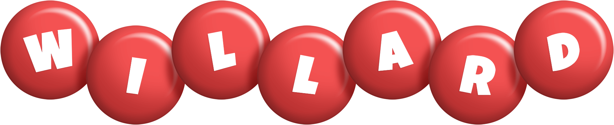Willard candy-red logo