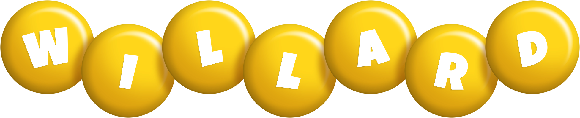Willard candy-yellow logo
