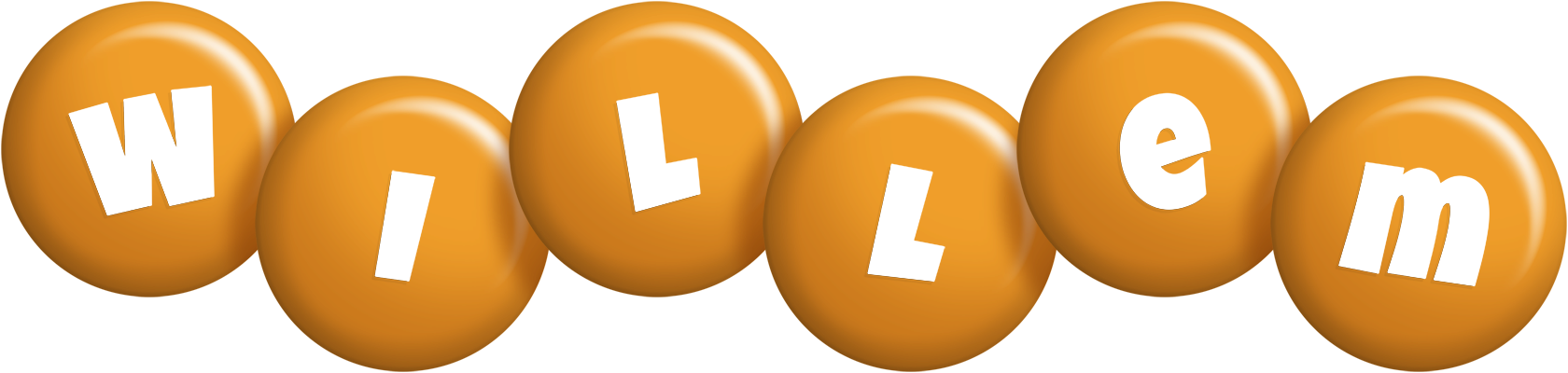 Willem candy-orange logo