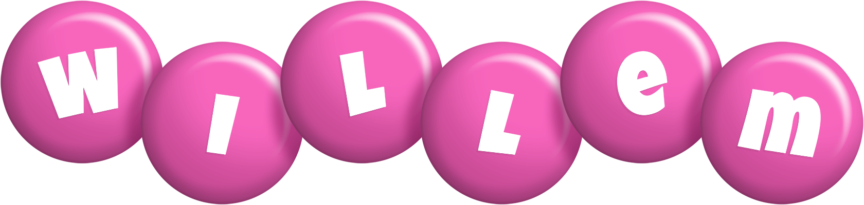 Willem candy-pink logo