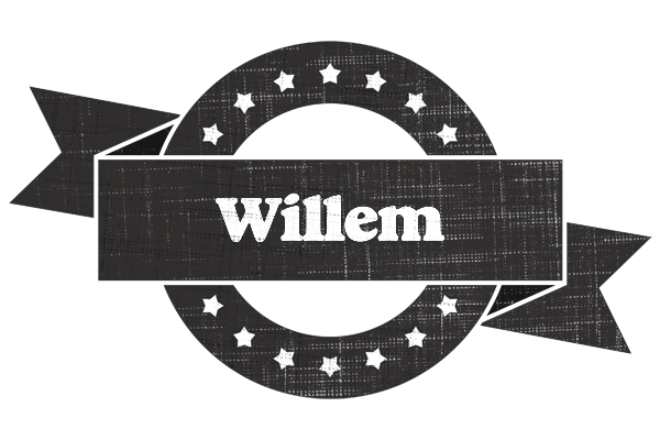 Willem grunge logo