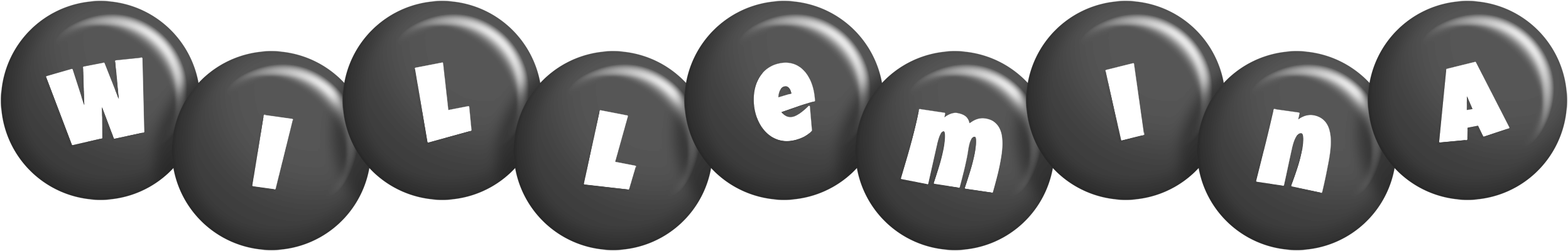 Willemina candy-black logo