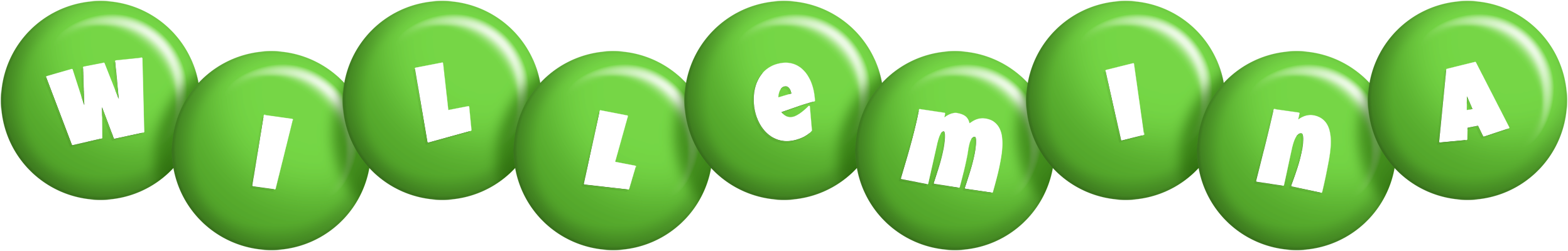 Willemina candy-green logo