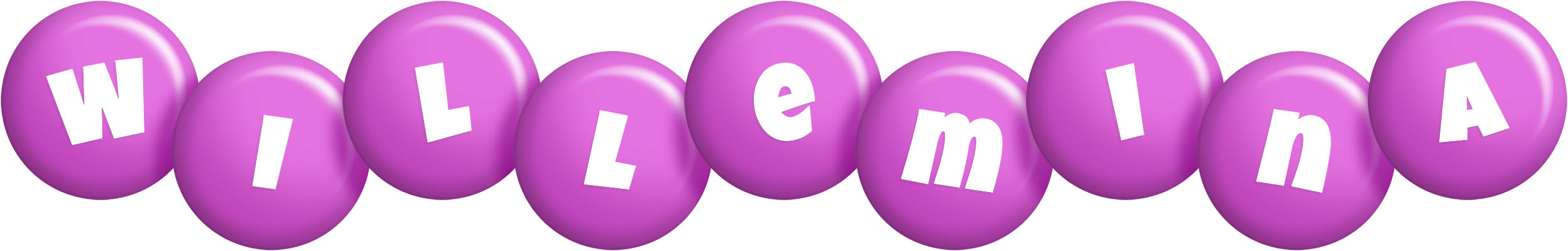 Willemina candy-purple logo
