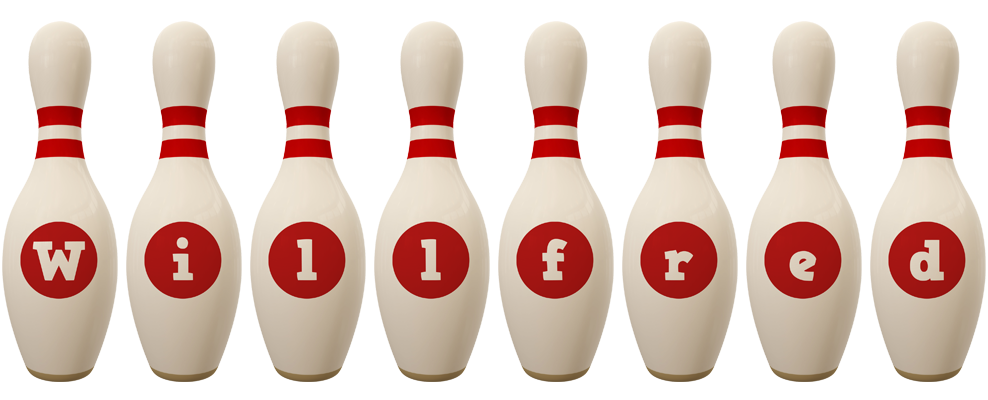 Willfred bowling-pin logo
