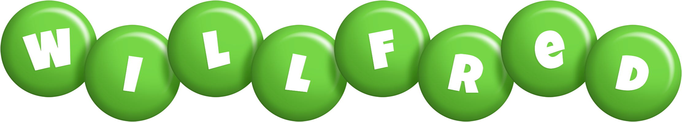 Willfred candy-green logo