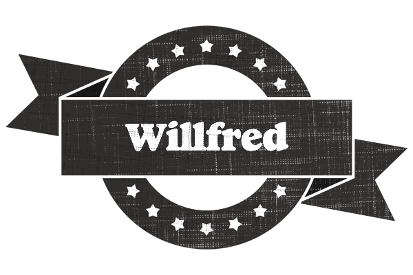 Willfred grunge logo