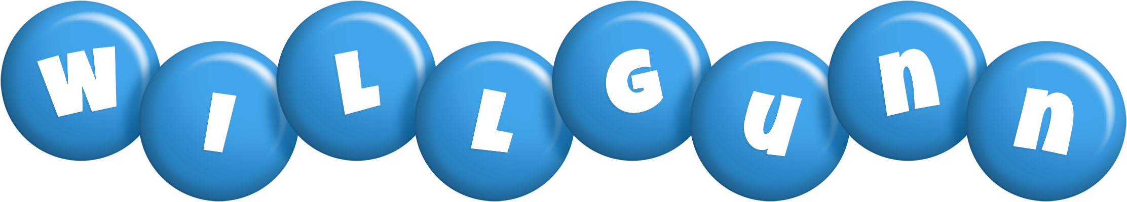 Willgunn candy-blue logo