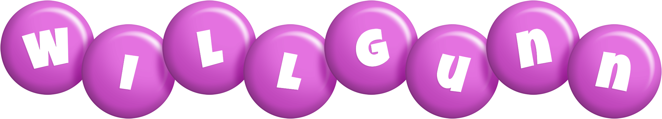 Willgunn candy-purple logo