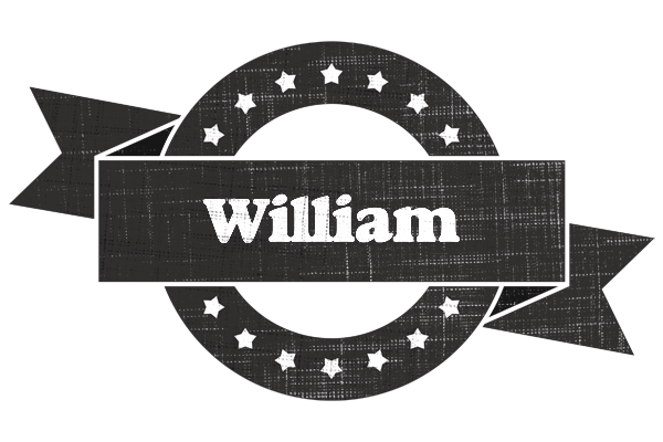 William grunge logo