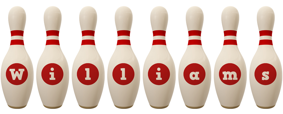 Williams bowling-pin logo