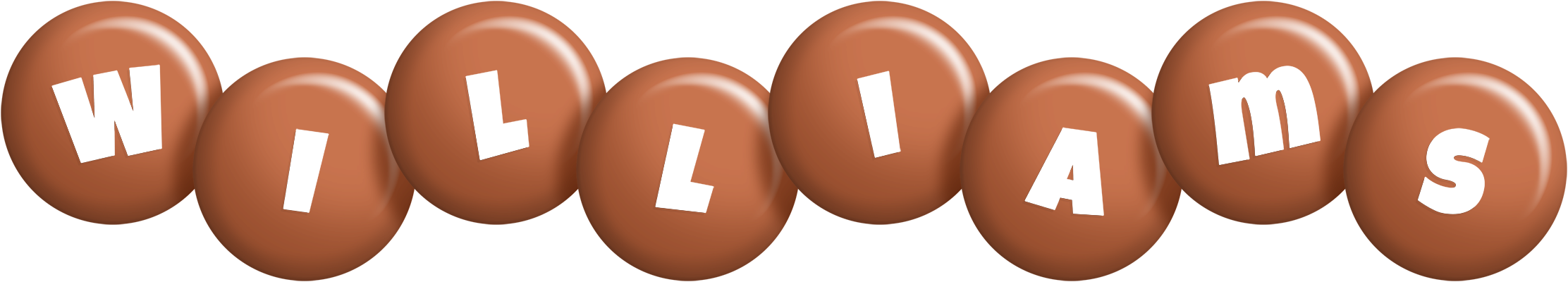 Williams candy-brown logo