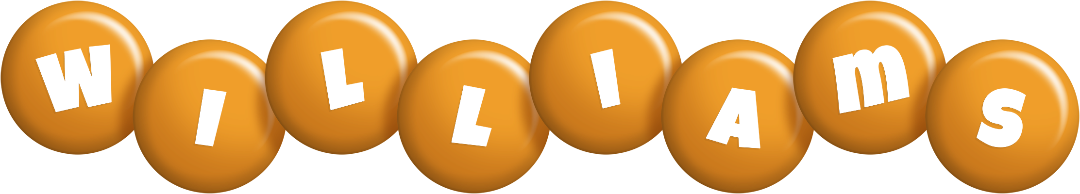 Williams candy-orange logo