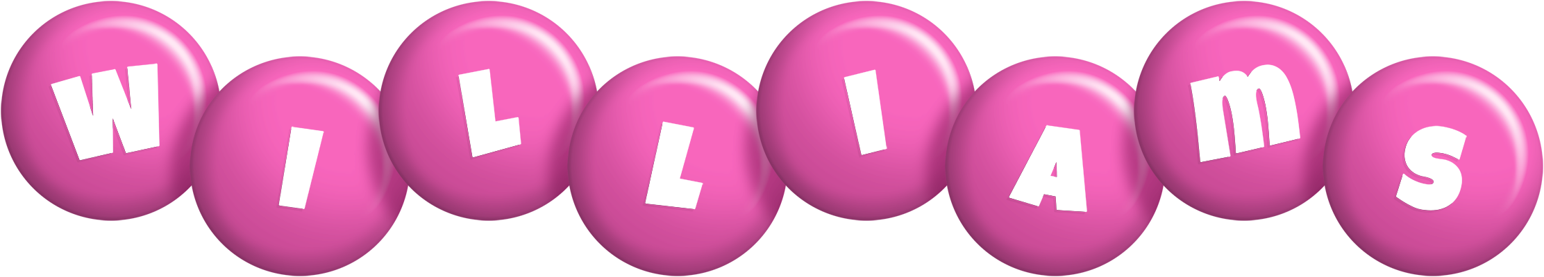 Williams candy-pink logo