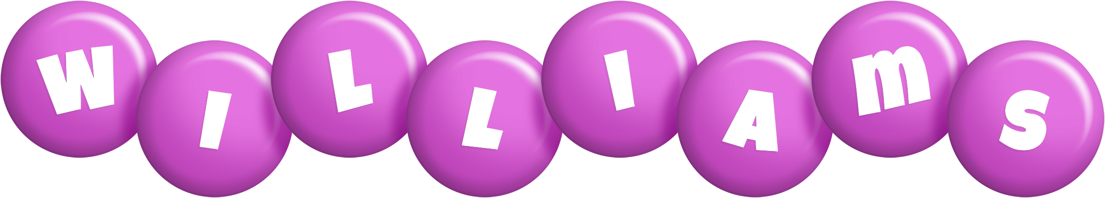 Williams candy-purple logo