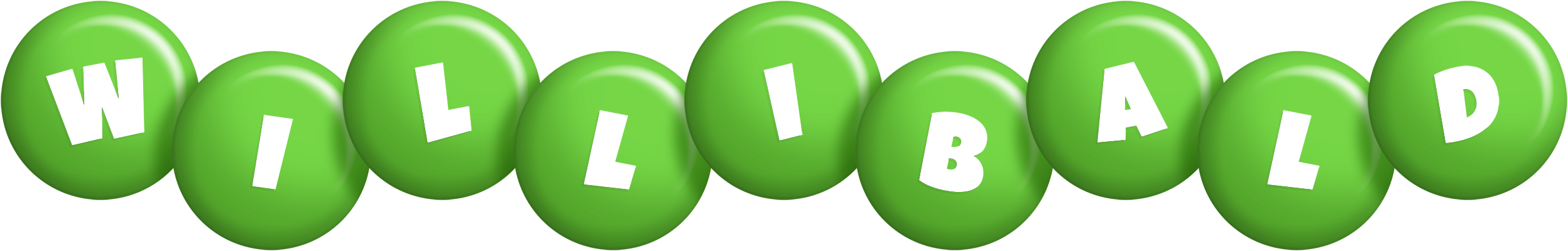 Willibald candy-green logo