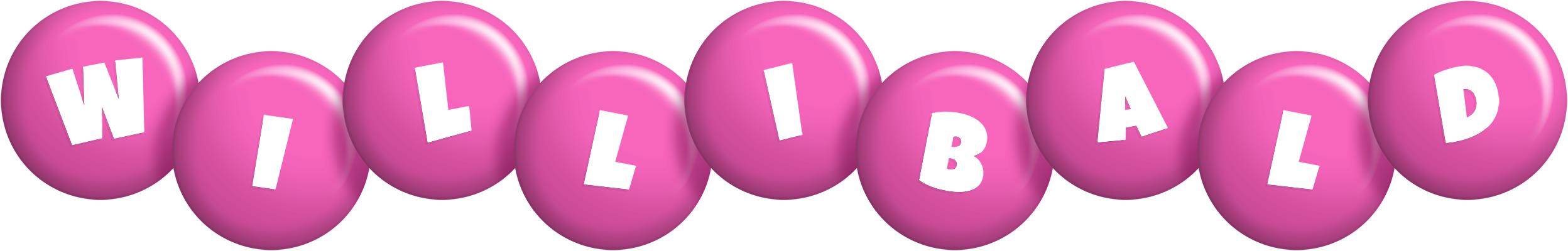 Willibald candy-pink logo