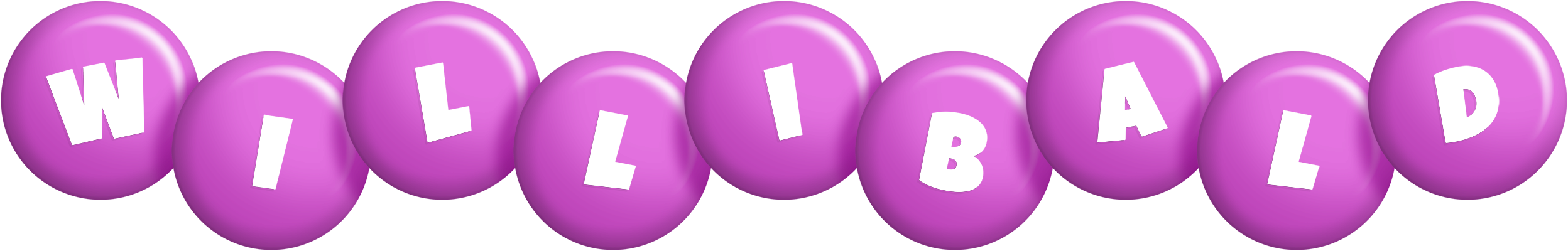 Willibald candy-purple logo